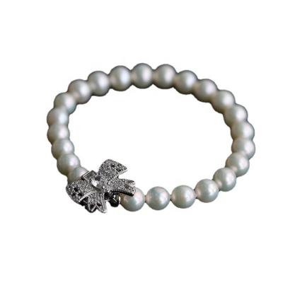 China Fashion Trendy Hot Selling Vintage Bow Pearl Freshwater Bracelet for sale