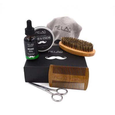 China Hot Sale Private Label Professional DEEP CLEANING Men Care Organic All In One Beard Grooming Kits for sale