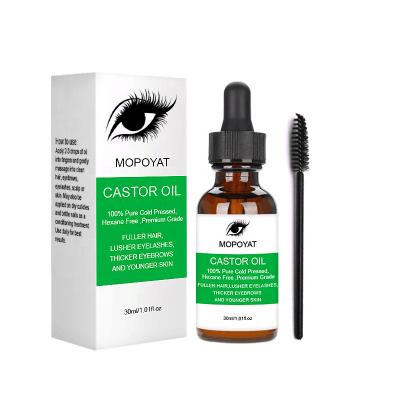 China Natural Best Selling 100% Pure Cold Pressed Safe Nourishing Eyelash Growth Essence Castor Oil Thick Serum for sale