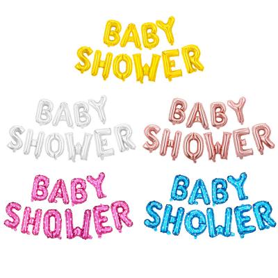 China Party Decorations Baby Shower Balloons 16 Inch Foil Balloons Banner For Newborn Baby Shower Party Decorations for sale