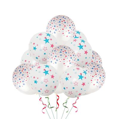 China Party Decorations Independence Day Print Balloons Thick Latex Balloons For National Day Party Decorations America National Day Balloons Wholesale for sale