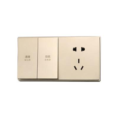 China PC 5 ​​Pin Universal Wall Socket Luxury Lacquer Universal Wall Socket With Switch 5 Pin Wall Socket for sale