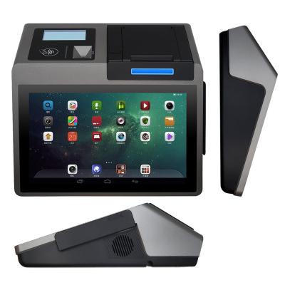 China SDK Dual screen Pos Terminal Cash Register Machine Cheap Price Supermarket All in One Touch Screen 10.1 Inch android pos system for sale