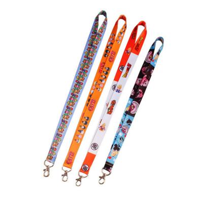 China Durable Hot Stamping Phone Lanyard Key Lanyard Multi Color Item Promotional Gift Key Chain Lanyard for sale