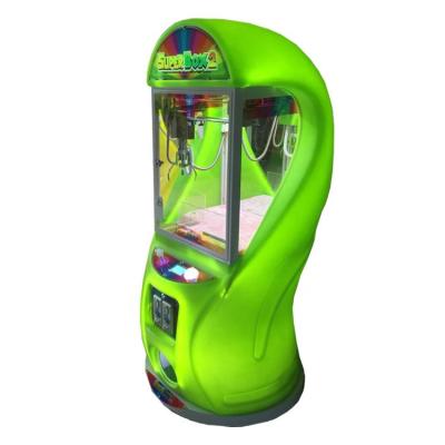 China Super Metal+Pastic Shopping Mall Crane Box2 Claw Arcade Game Doll Hook Vending Game Machine For Sale for sale