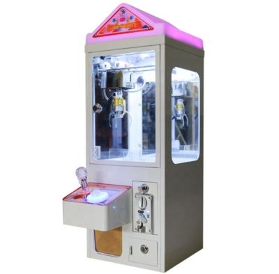 China Coin Operated Crane Machine Cheap Mini Claw Claw Machine Small Toy Metal+ Tempered Glass Table Top Claw Machine For Event for sale