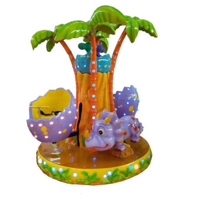 China FRP+Metal Amusement Park Dinosaur Paradise Carousel Rides Joyful Kids Go Round Swing Game Machine For Play Park for sale