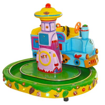 China FRP+Metal Electric Train Kids Ride Carousel Ride 2 Mini Train Kiddie Ride Sale Players For Kids Amusement Park for sale