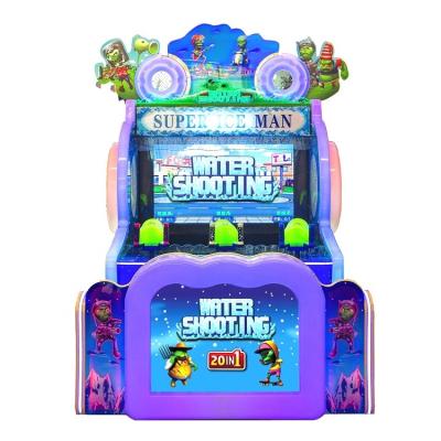 China Metal+Plastic+Wood HIFUN Kids Water Shooting Arcade Game Machine Super Ice Man Water Shooting Machine Video Game Machine For Game Room for sale