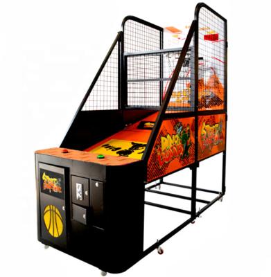 China Coin Operated Metal Arcade Street Basketball Shooting Amusement Game Machine for sale