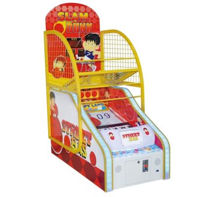 China Mini Coin Operated Electronic Game Machine Metal Basketball Game Machine Kids Basketball Machine for sale