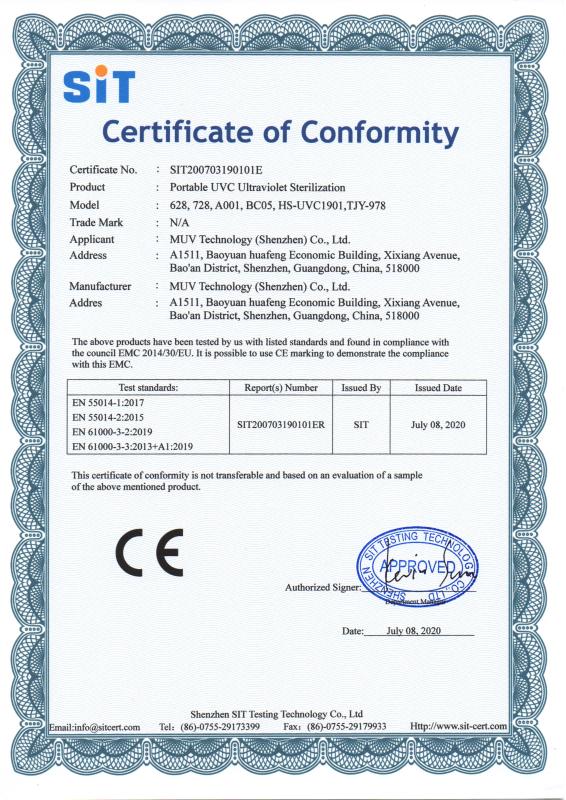 CE - MUV Technology (Shenzhen) Co., Ltd.