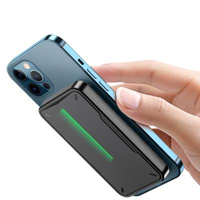 China Fast Power Station 5000mah Portable Wallet Pocket Travel External Battery Pack Magnetic Charging Power Bank MagGrip RGB Support For iPhone 13 for sale