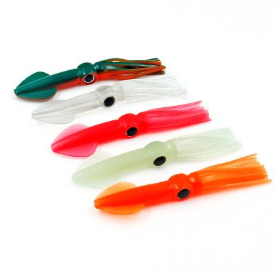 China 2021 New Soft PVC Fishing Octopus Skirts Lures Baits 3g 7.5cm 7.5g 10.5cm Creature Fishing Swimbaits Squid Lure for sale