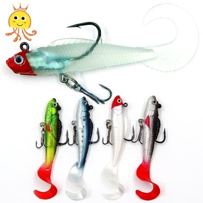 China PVC + lead free in water 8.0g 8.5cm soft lead head lure for sale