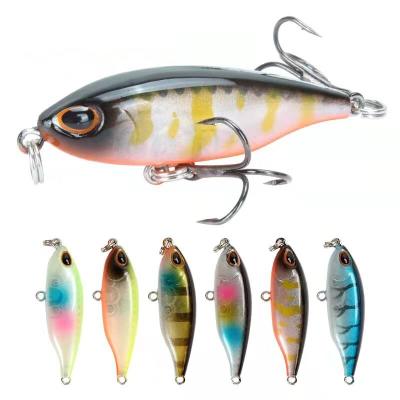 China ABS Bearking 45mm 3.5g Floating Crankbait Wobbler Trout Fishing Lure Freshwater Minnow Crank Bait Artificial Hard Fishing Tackle for sale