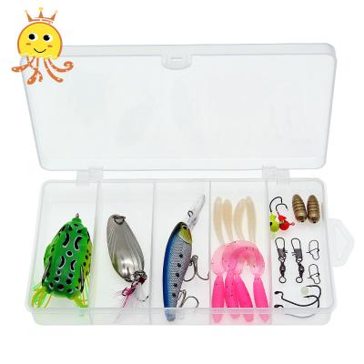 China PP+PVC+ABS Fishing Tackle Boxes Set Contain Hooks And Fishing Float Road Lure Ring And Other Fishing Products for sale