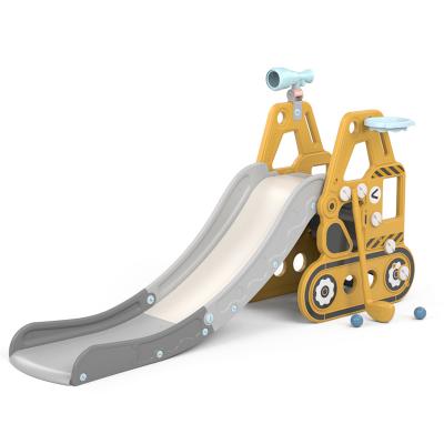 China Excavator/Tanks Slide New Multifunctional Kids Indoor Toys Sliding Size Quality Kids Plastic Slide for sale