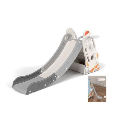 China PE Inhebaby Toy HT-020 Rocket Kids Indoor Plastic Slide for sale