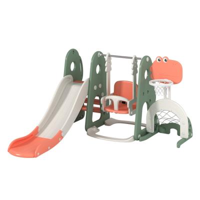 China Hot Selling Swing Slide Mini Baby Toddler Child Playground Combined Plastic Kids Slide Swing Set for sale