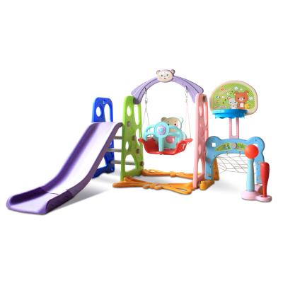 China Indoor Playground Set Swing Slide Kids Swing Swing and Slide Set Wholesale Playground for sale