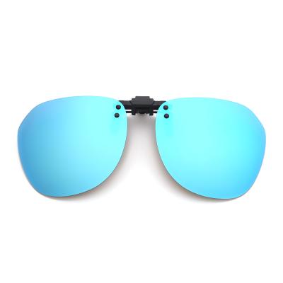 China Vogue Pilot Flip-Up Sun Lenses SPORT UV400 TAC Optical Frame Mirroied Clip On Lenses Polarized Unisex Sunglasses Glass for sale