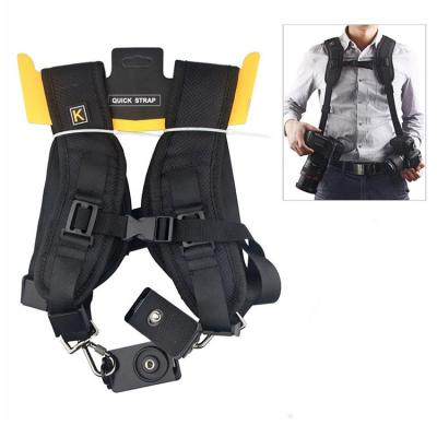 China Wholesale Lightweight Factory Adjustable Quick Release SLR Camera Shoulder Belt Neck Nylon Quick Strap Double Strap For Photography for sale