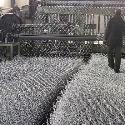 China Gabion Woven Hexagonal Galvanized Stone Gabion Cage / Box / Rock Gabion Baskets for sale