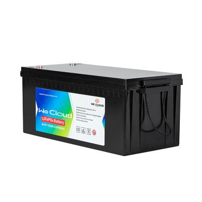 China Household Solar Appliances 12V 200Ah Storage Energy LFP Lifepo4 Lithium Battery Prismatic Built In Smart BMS for sale