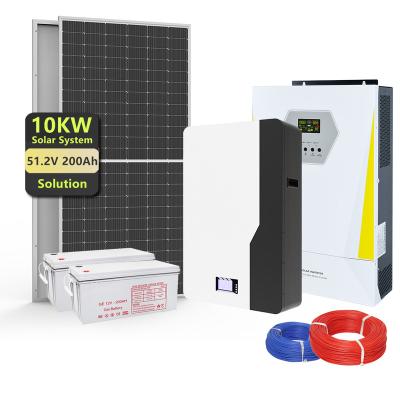 China Home Off Grid Solar Power Energy Storage Home 10kw Solar Panel Energy Systems for sale