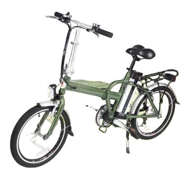 China Aluminum alloy 20 inch folding electric bike, Ebike with brushless motor and lithium battery for sale