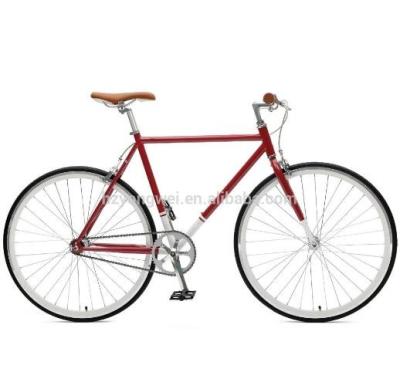 China 700C Steel Colored Fixed Gear Bike With Single Gear for sale