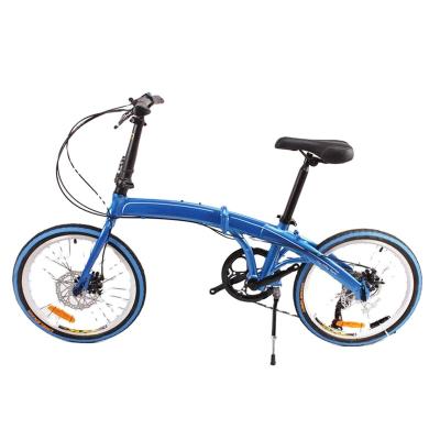 China Hangzhou street made bicicleta disc brake 20 inch foldable bike aluminum alloy folding bicycle for sale