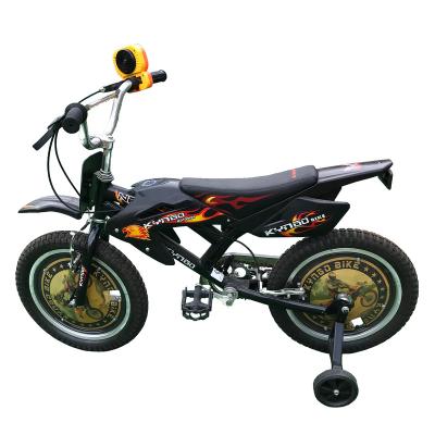 China High quality motorcycle steel looking bike, kids go cycling with training wheel for sale