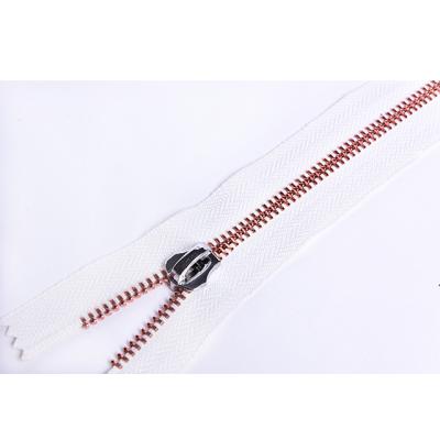 China Wholesale Custom Colored #7 Long Plugged Zipper Chain Nickel Free For Zipper Jacket for sale