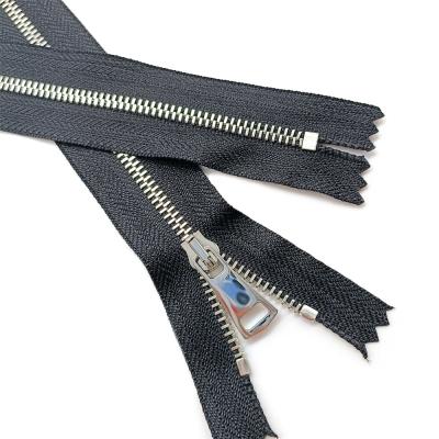 China #3 Metal Nickel Free High Quality Metal Zipper End Narrow Garment Zipper for Handbag Clothes for sale