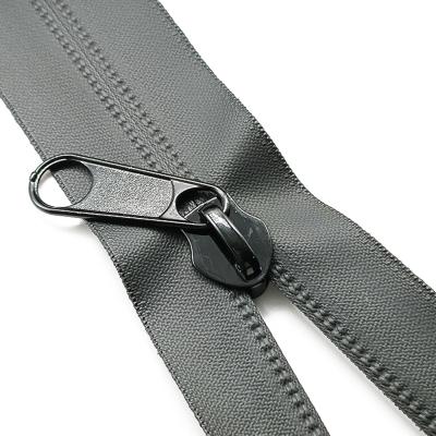 China Environmentalism Nickel Free Recycled Large Open End Nylon Nylon Metal Roll #10 Zipper Pull For Clothing for sale