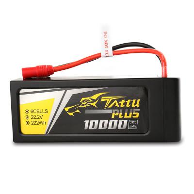 China Long Cycle Life Ace Tattu Plus Intelligent 10000mAh 25C 22.2V 222Wh 6S1P TATTU Smart Drone Battery for agricultural sprayer UAV Drone for sale