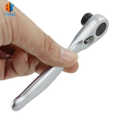 China Carbon Steel Mini Ratchet Grip Wrench Socket Ratchet Screwdriver Torque Wrench for sale