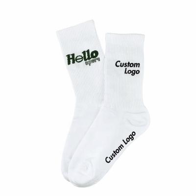 China China Antibacterial Custom Sock With Logo Custom Socks With Logo Cotton Fashion Sports Wholesale Socks for sale