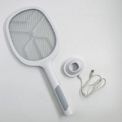 China Viable 2 in 1 Rechargeable Indoor and Outdoor Electric Fly Swatter Mosquito Killer Racket for Home for sale