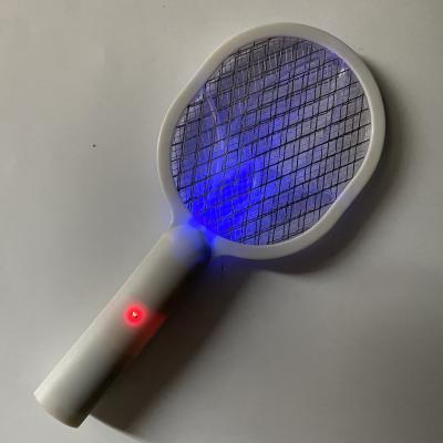 China 2022 Viable 2 in 1 Amazon Bug Zapper USB Rechargeable Electric Fly Swatter 1200mAh with 2 Charging Night Low Home Lamp for sale