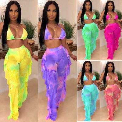 China Wholesale Custom Copy Breathable Sexy 3 Piece Bikini Set Women Swimwear 3 Piece Swimsuit for sale