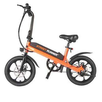 China Top speed 25Km/h 36V 6.0Ah lithium battery unisex foldable electric bicycle with detachable pedal knot for sale