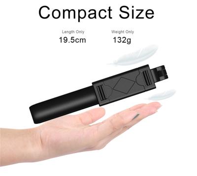 China ABS Material Wholesale High Quality Black Tripod Wireless Selfie Stick for sale