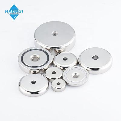 China Wholesale Strong Industrial Magnet Neodymium Pot Countersunk Magnet With Free Stock Sample Fishing Magnet for sale