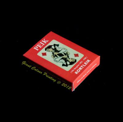 China Advertising Paper Plastic Promotional Coated Paper Paintings Adult Funny French Folk Playing Cards for sale