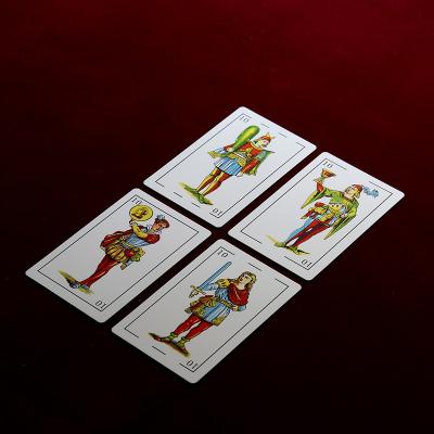 China Paper POKER SIZE SPANISH PAPER MADE 50 CARDS PLAYING CARDS for sale