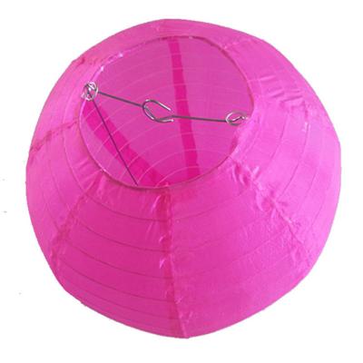 China Wholesale Rose Silk Waterproof Nylon Lantern High Quality Hanging Lanterns for sale