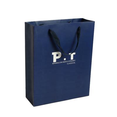 China Recyclable High Quality Packaging Bags Custom Paper Bags from Logo Packaging Matt Lamination Clothing for sale